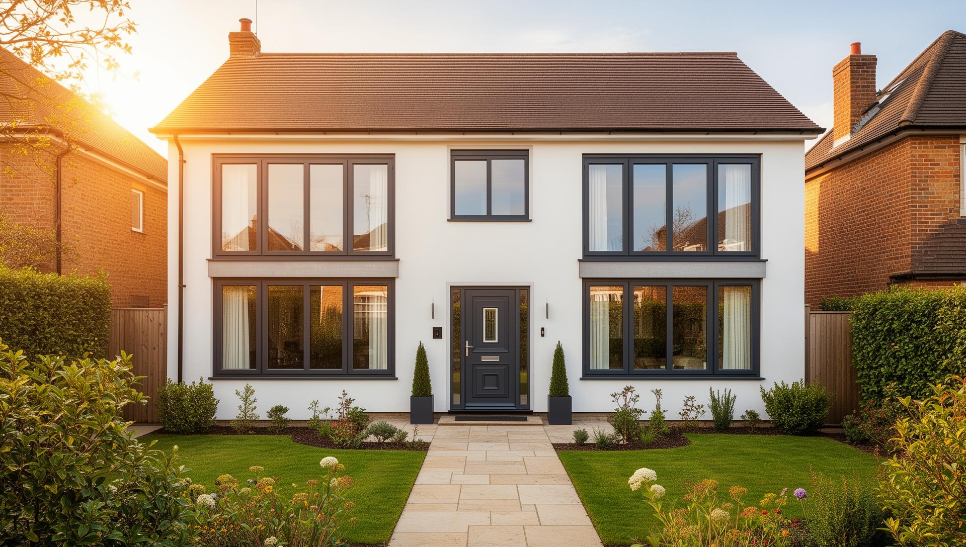 Beautiful modern home with premium double-glazed windows and doors installed by Affinity Glass